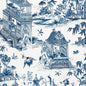 F913614 Thibaut Blue and White Fabric