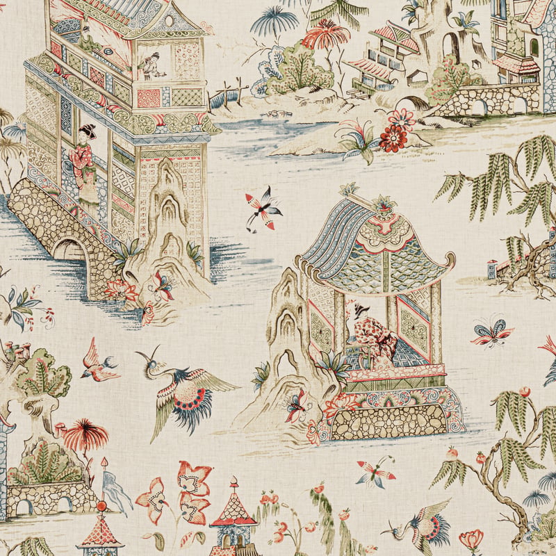 F913618 Thibaut Taupe Fabric