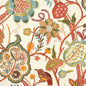 F914305 Thibaut Cream and Red Fabric