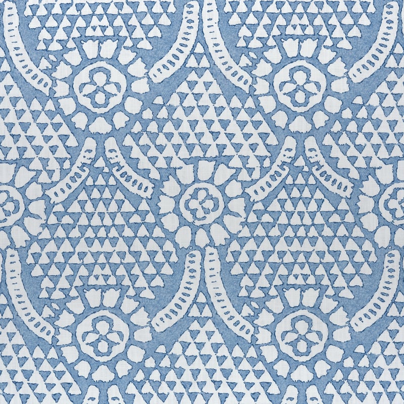 F914314 Thibaut Blue and White Fabric