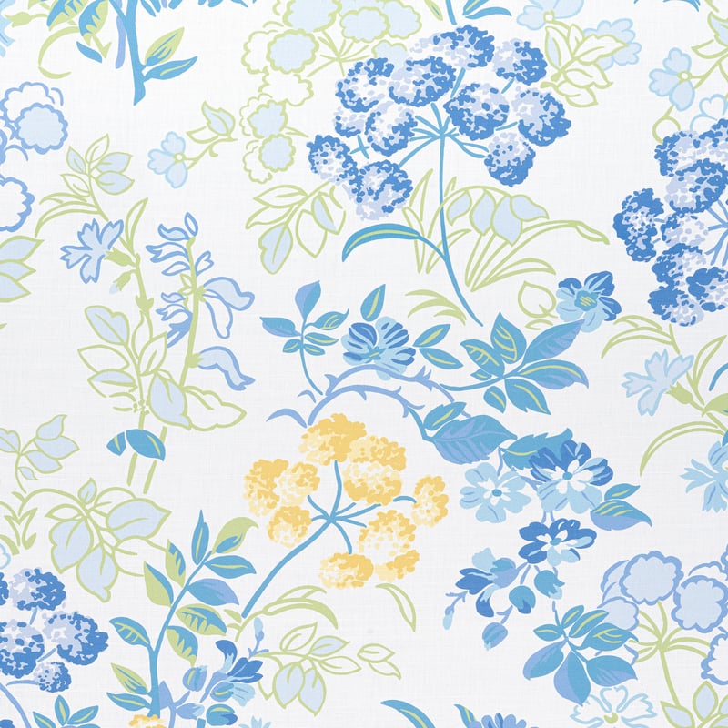 F914336 Thibaut Blue and White Fabric