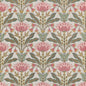 F914606 Thibaut Cranberry and Green Fabric