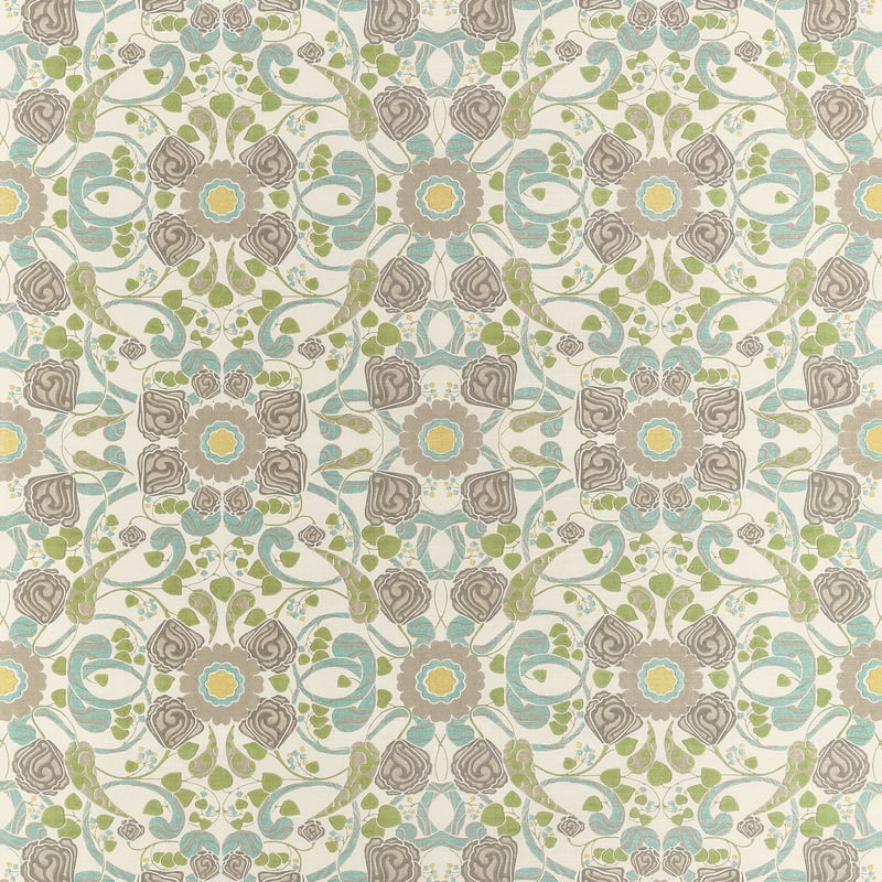 F914648 Thibaut Beige and Yellow Fabric