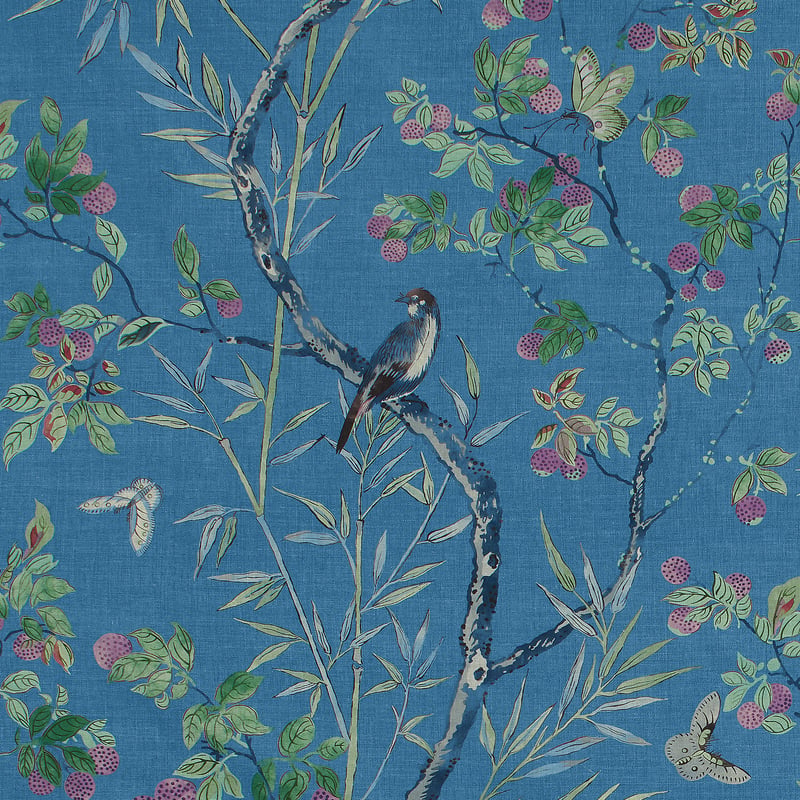 F942008 Thibaut Navy Fabric