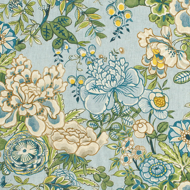 F942020 Thibaut Spa Blue Fabric