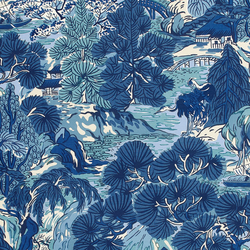 F942023 Thibaut Blues Fabric