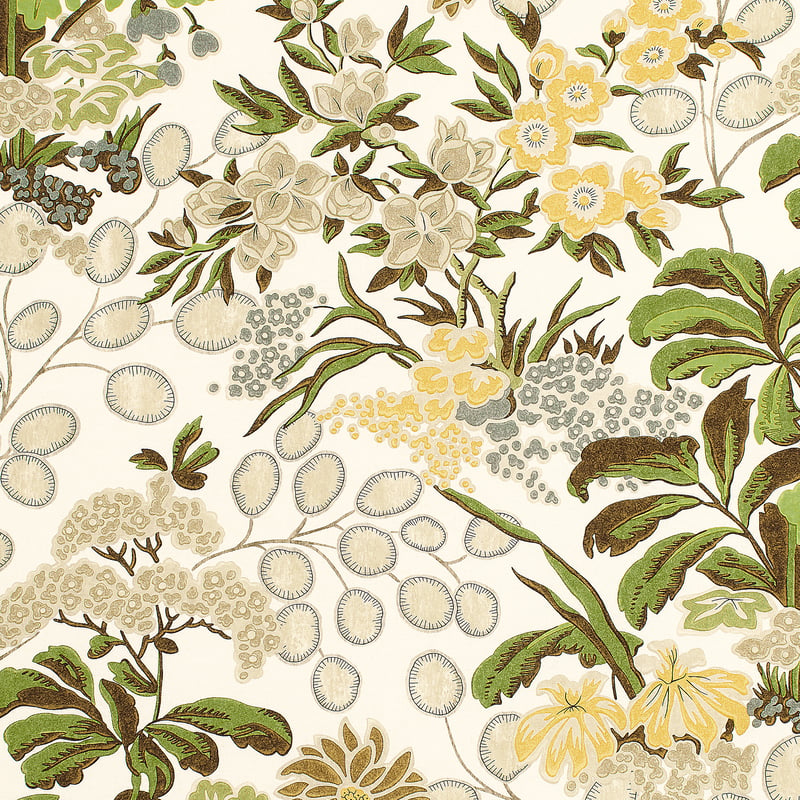 F942035 Thibaut Green Fabric