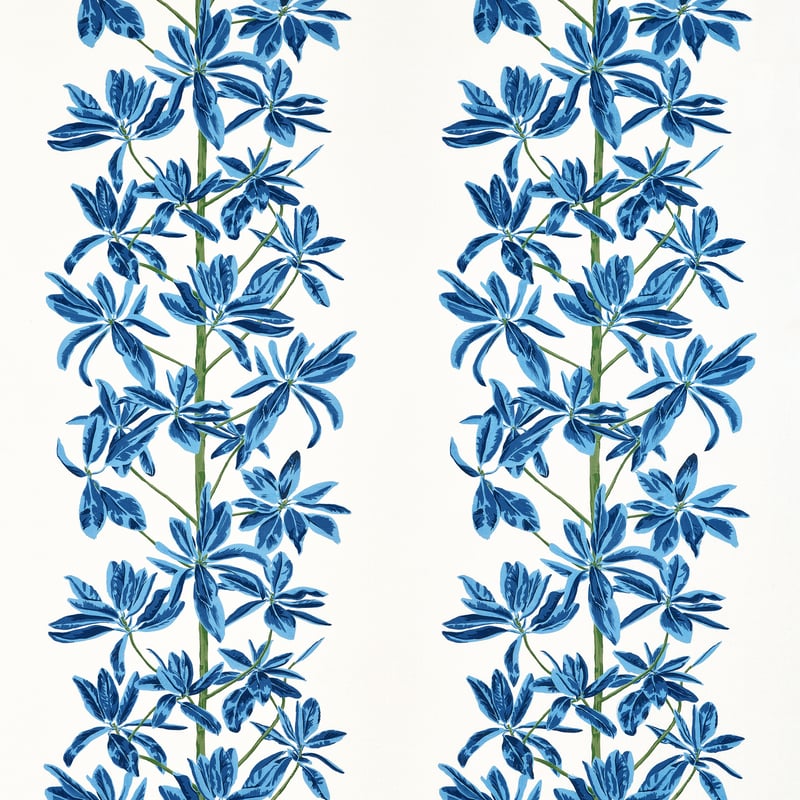 F945032 Thibaut Blue and White Fabric