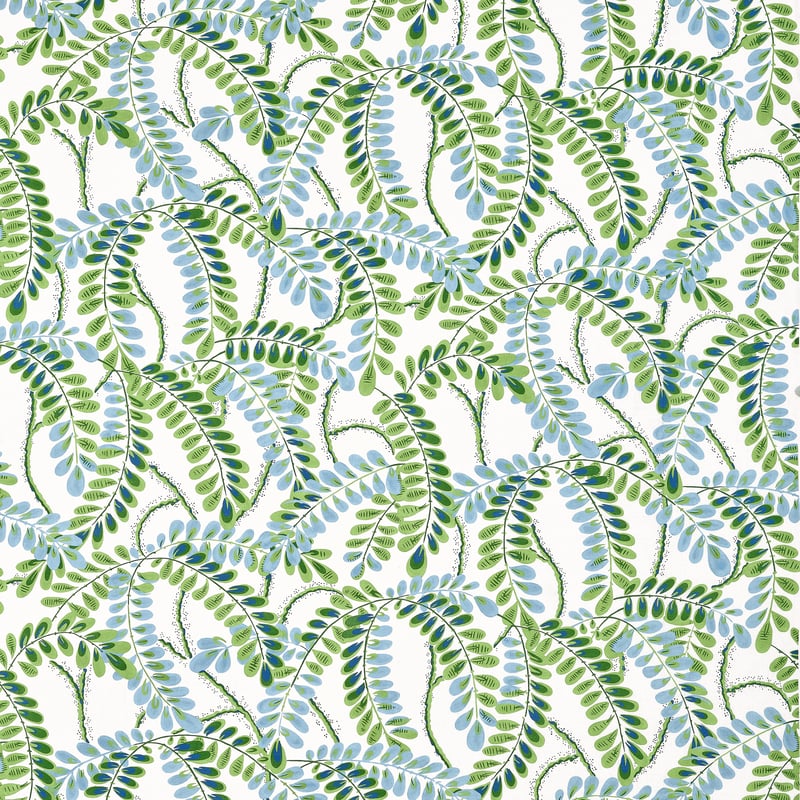 F945038 Thibaut Blue and Green Fabric