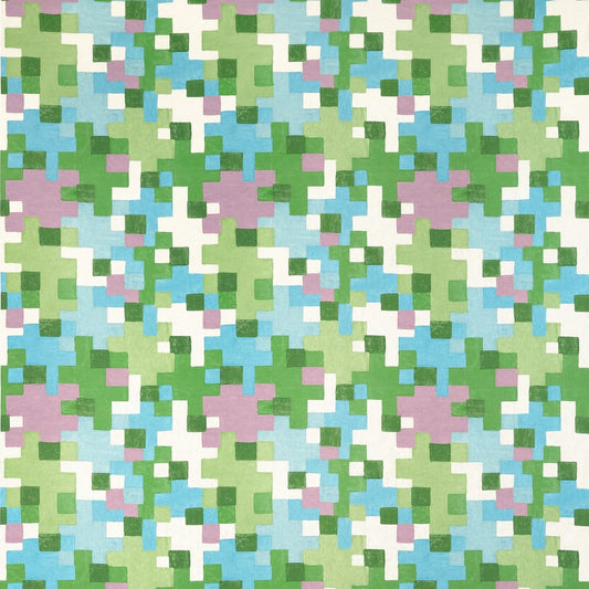 F945045 Thibaut Lavender and Green Fabric