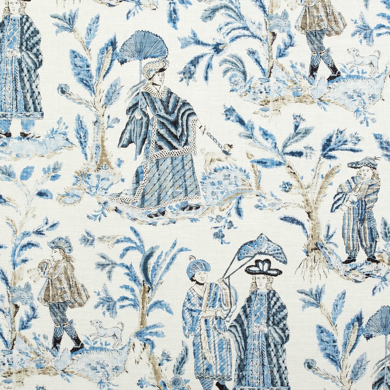 F972573 Thibaut Blue Fabric