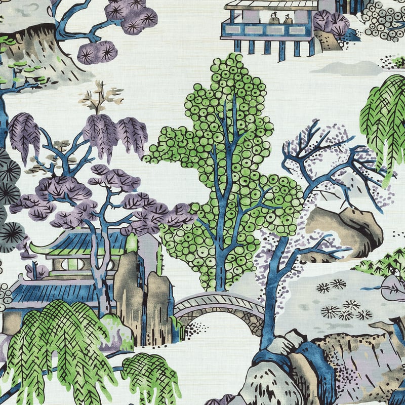 F975459 Thibaut Purple and Blue Fabric