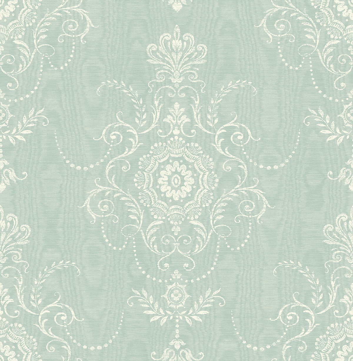 FC60314 Seabrook Designs French Country Wallpaper Colette Cameo Summer Sky