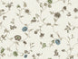 FC61006 Seabrook Designs French Country Wallpaper Florale Trail Greige & Blue Bell