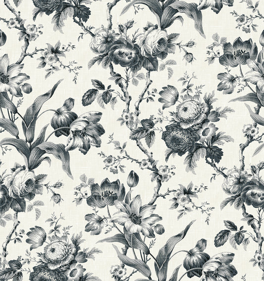 FC61200 Seabrook Designs French Country Wallpaper En Rose Poppy Seed
