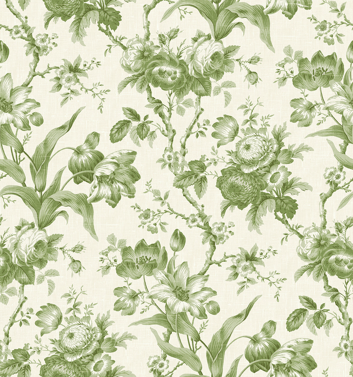 FC61204 Seabrook Designs French Country Wallpaper En Rose Pomme