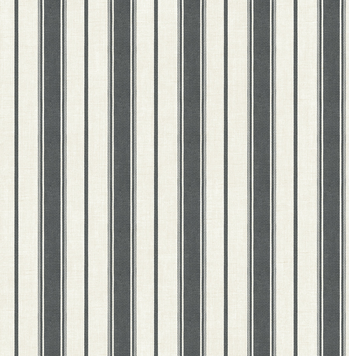 FC61500 Seabrook Designs French Country Wallpaper Eliott Linen Stripe Poppy Seed