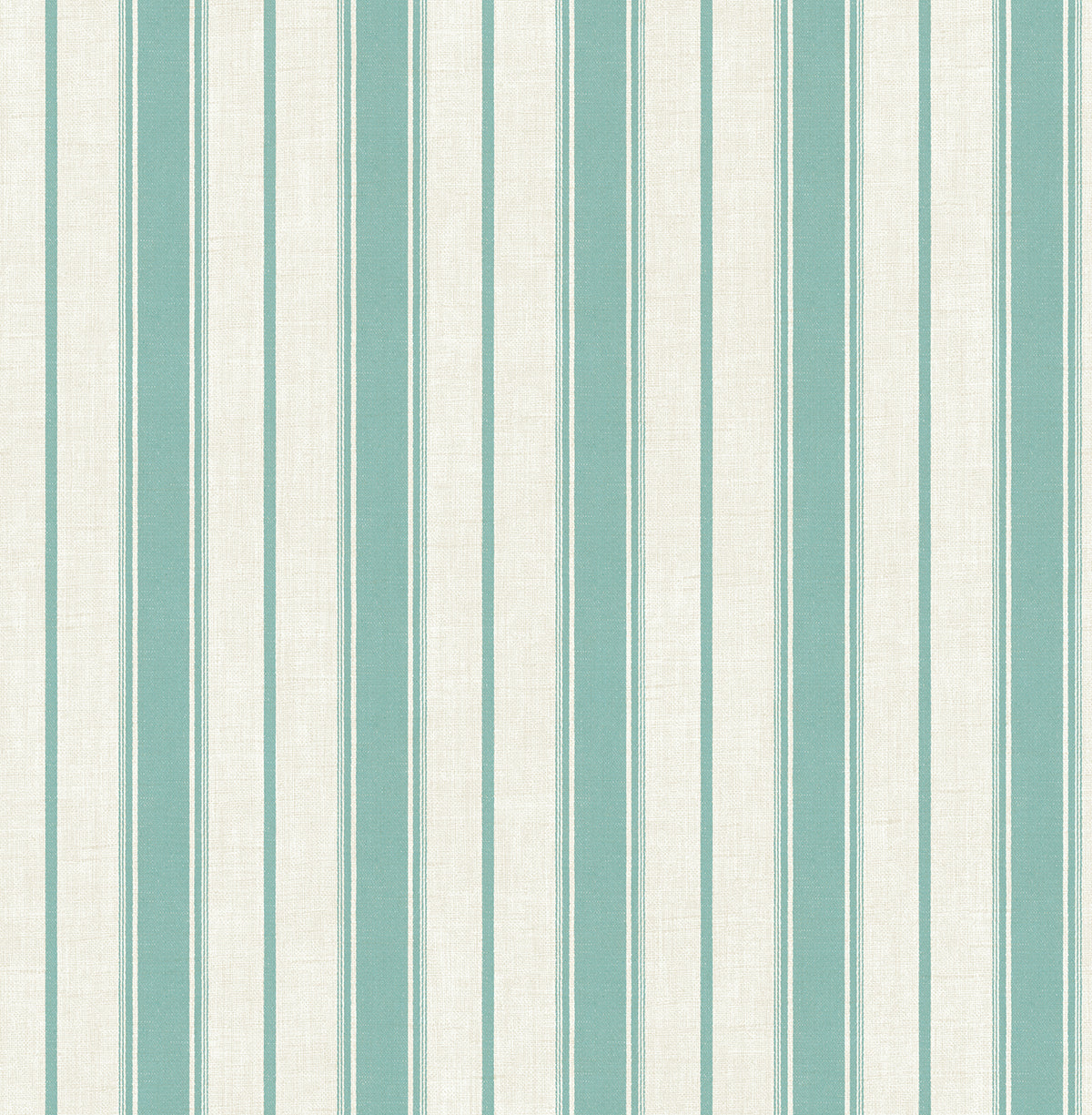 FC61514 Seabrook Designs French Country Wallpaper Eliott Linen Stripe Minty Meadow