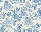 FC61812 Seabrook Designs French Country Wallpaper Colette Chinoiserie Denim Wash