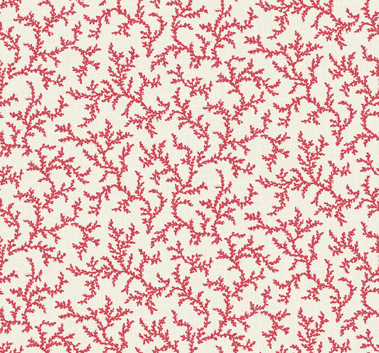 FC62101 Seabrook Designs French Country Wallpaper Corail Antique Ruby