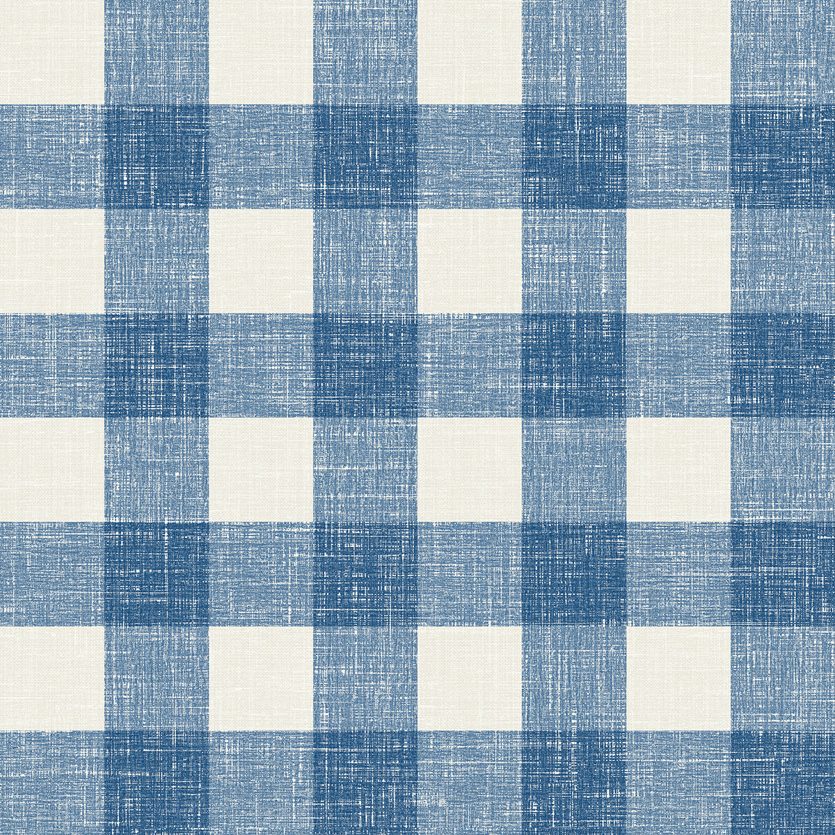 FC62302 Seabrook Designs French Country Wallpaper Bebe Gingham Denim Wash