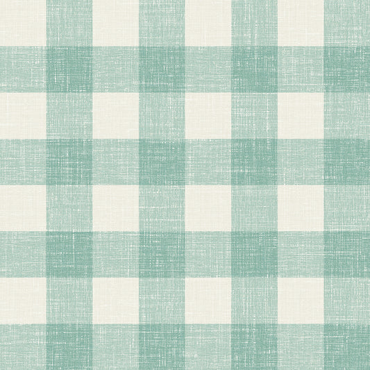 FC62314 Seabrook Designs French Country Wallpaper Bebe Gingham Minty Meadow