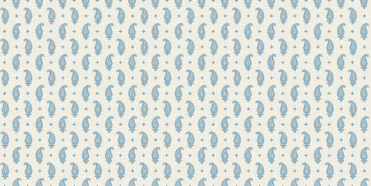 FC62702F Seabrook Designs French Country Fabric Maia Linen Fabric Bleu Bisque