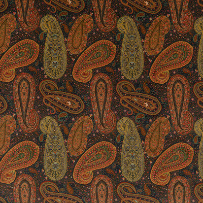 FD2002-H113 PEREGRINE PAISLEY VELVET PLUM MULBERRY UPHOLSTERY