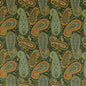 FD2002-S16 PEREGRINE PAISLEY VELVET EMERALD MULBERRY UPHOLSTERY