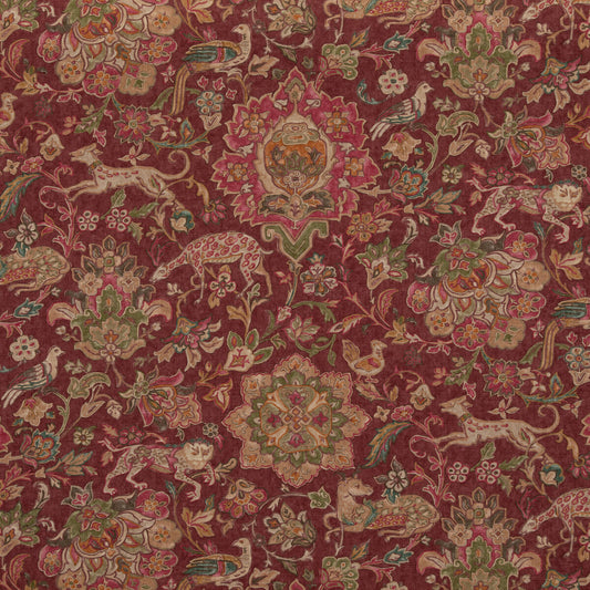 FD2005-H113 WILD THINGS PLUM MULBERRY Fabrics Drapery Upholstery