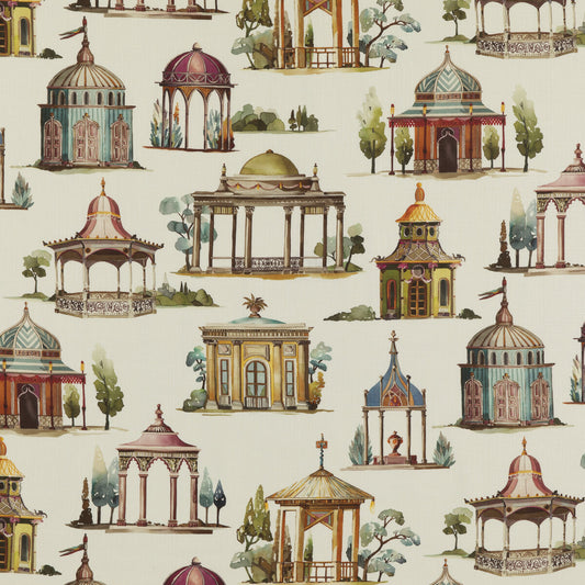 FD2008-H113 FOLLIES PLUM MULBERRY Fabrics Drapery Upholstery