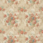 FD2011-V117 FLORAL ROCOCO RED/GREEN MULBERRY Fabrics Drapery Upholstery