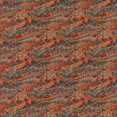 FD2022-R50 END PAPER VELVET TEAL/SPICE MULBERRY Fabrics Drapery Upholstery