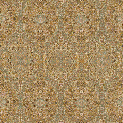 FD2028-T111 WOODLAND PAISLEY OCHRE MULBERRY Fabrics Drapery Upholstery