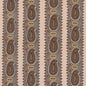 FD2030-G103 PAISLEY STRIPE INDIGO/RED MULBERRY DRAPERY