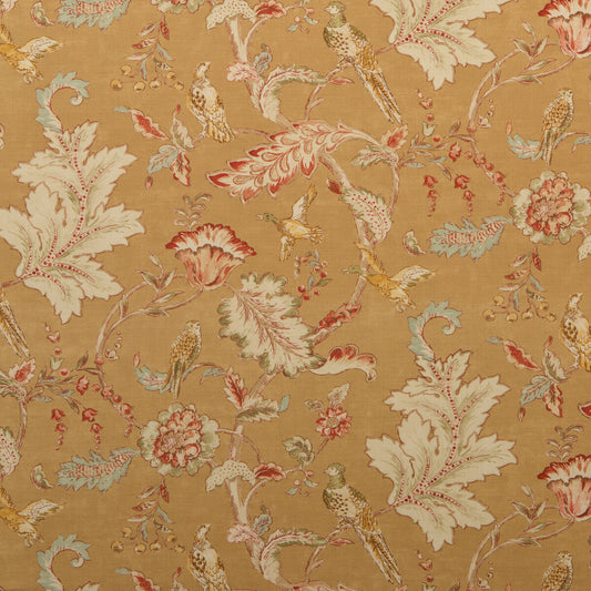 FD241-N102 EARLY BIRDS SAND MULBERRY Fabrics Drapery Upholstery