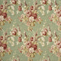 FD264-S38 VINTAGE FLORAL CORAL/SAGE MULBERRY Fabrics Drapery Upholstery