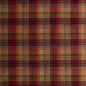 FD274-H113 VELVET ANCIENT TARTAN PLUM MULBERRY Fabrics Drapery Upholstery