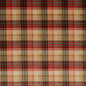 FD274-T30 VELVET ANCIENT TARTAN SPICE MULBERRY Fabrics Drapery Upholstery