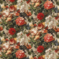 FD301-T30 FLORAL POMPADOUR SPICE MULBERRY Fabrics Drapery Upholstery