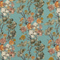FD304-R122 WILD SIDE TEAL MULBERRY Fabrics Drapery Upholstery