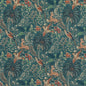 FD308-R122 FANTASIA TEAL MULBERRY Fabrics Drapery Upholstery