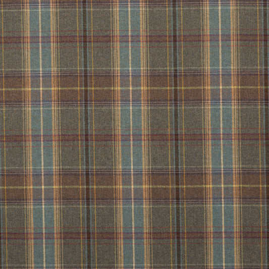 FD344-A103 SHETLAND PLAID HEATHER MULBERRY Fabrics Drapery Upholstery