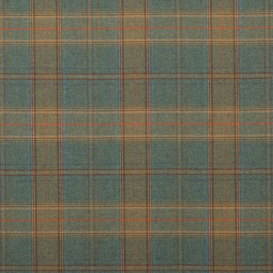 FD344-R11 SHETLAND PLAID TEAL MULBERRY Fabrics Drapery Upholstery