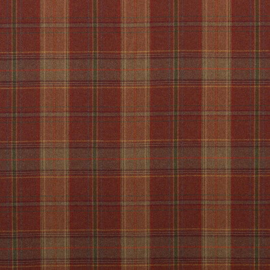FD344-V55 SHETLAND PLAID RUSSET MULBERRY Fabrics Drapery Upholstery