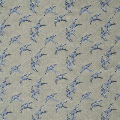 FD573-H101 MALLARDS BLUE MULBERRY Fabrics Drapery Upholstery