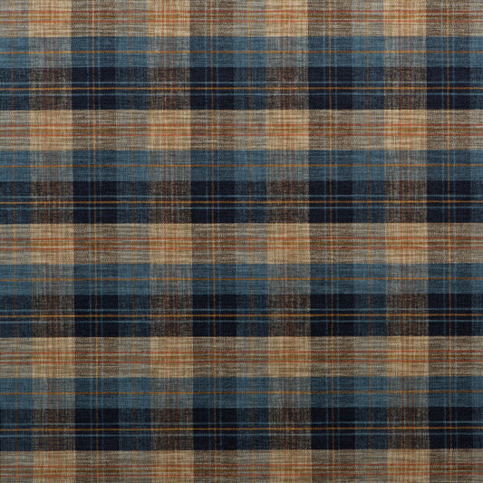 FD598-H38 CLAN CHENILLE BLUE/MOLE MULBERRY UPHOLSTERY