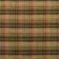 FD598-P13 CLAN CHENILLE BURNT ORANGE/GREEN/NUTMEG MULBERRY UPHOLSTERY