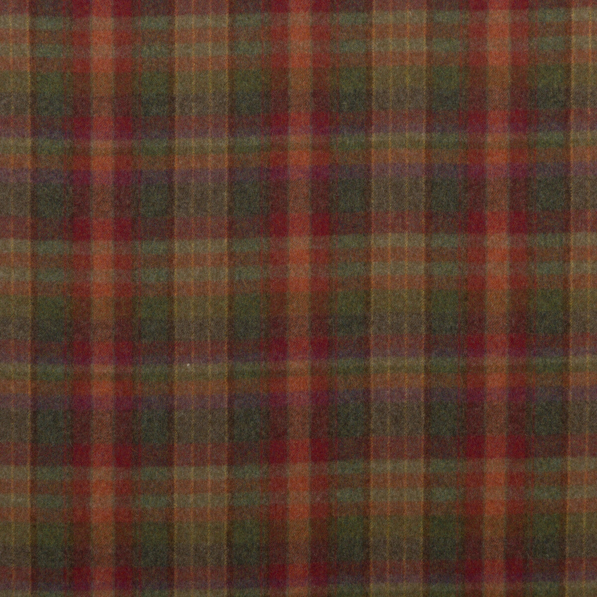 FD699-V156 COUNTRY PLAID RED/LOVAT/HEATHER MULBERRY UPHOLSTERY