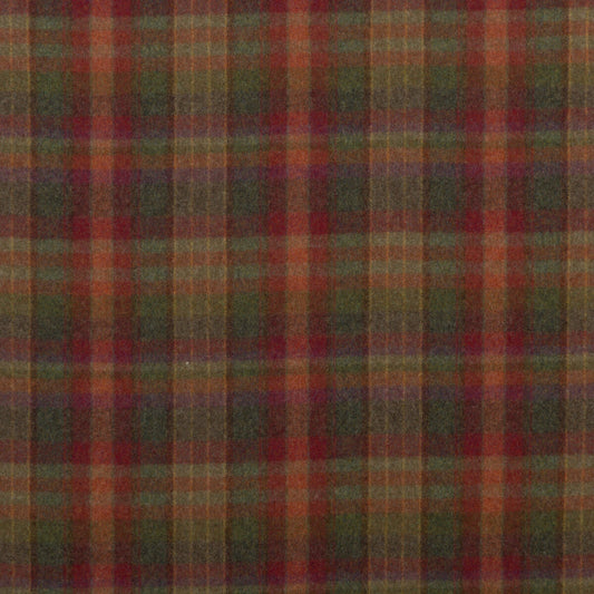 FD699-V156 COUNTRY PLAID RED/LOVAT/HEATHER MULBERRY UPHOLSTERY